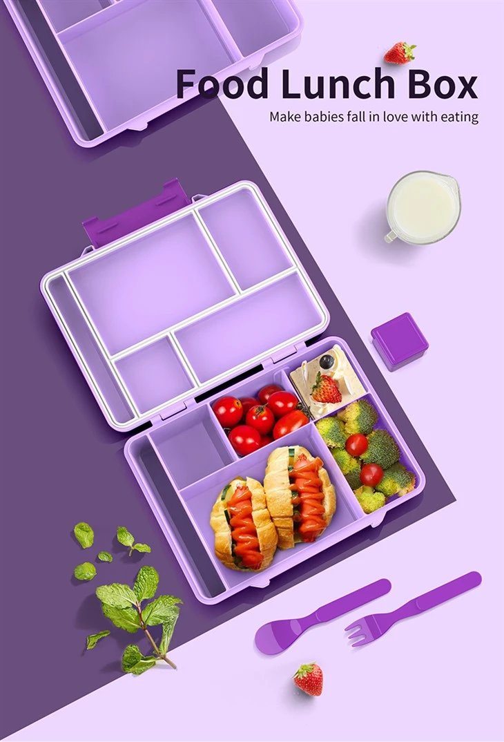 Boîte à lunch pour enfants avec des ustensiles